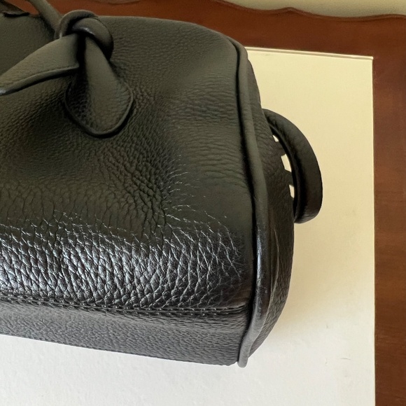 Jacquemus Le Turismo Shoulder Bowling Bag in Black Grained Leather - Picture 6 of 11